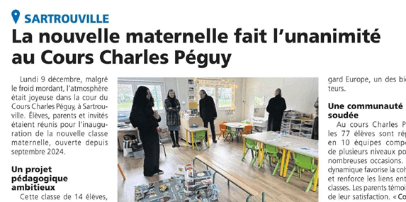 Sartrouville Inauguration maternelle Courrier des Yvelines
